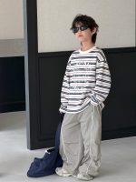 【90-160】長袖Tシャツ 男の子 ボーダー柄 カジュアル 合わせやすい - 画像 (6)