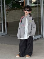 【90-160】アウター 男の子 韓国風 トレンド クール スタンドカラー - 画像 (7)
