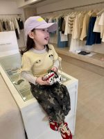 【80-130】Tシャツorパンツ 女の子 重ね着 トレンド カモフラージュ柄 - 画像 (6)