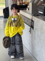 【90-160】長袖Tシャツ 男の子 ストリート グラデーションプリント デイリー使い - 画像 (7)