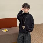 【90-160】カーディガンorパンツ 男の子 モックネック トレンド - 画像 (7)