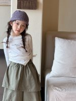 【100-150】長袖Ｔシャツorパンツ 女の子 おしゃれ 韓国風 レイヤード風 - 画像 (6)