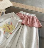 【80-130】トレーナーorスカッツ 女の子 キュート プリント チェック柄 - 画像 (7)