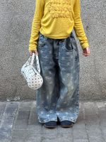【90-150】デニムパンツ 女の子 アメカジ風 星柄 トレンド - 画像 (7)