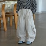 【90-160】長袖Tシャツorパンツ 男の子 ボーダー柄 ストリート 合わせやすい - 画像 (7)