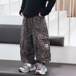 【90-160】長袖トップスorパンツ 男の子 韓国風 シンプル ヒョウ柄 - 画像 (7)