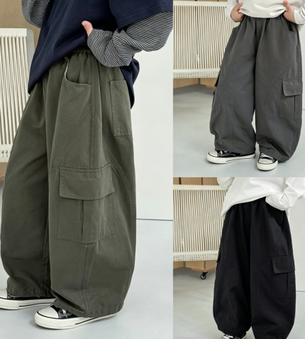 【90-160】パンツ 男の子 ポケット付き カジュアル ゆったり