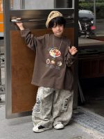 【90-160】長袖Tシャツ 男の子 ストリート カジュアル ゆったり クール - 画像 (5)