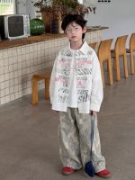 【90-160】長袖シャツ 男の子 トレンド アルファベットゆったり - 画像 (5)