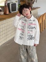 【90-160】長袖シャツ 男の子 トレンド アルファベットゆったり - 画像 (6)