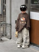 【90-160】長袖Tシャツ 男の子 ストリート カジュアル ゆったり クール - 画像 (6)