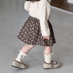 【73-100】スカート 女の子 花柄 合わせやすい