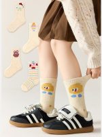【GOODS】5足セット ソックス カートゥーン ドット柄 かわいい - 画像 (8)