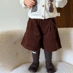 【73-120】トップスorパンツ 女の子 コーデュロイ ウサギ - 画像 (8)