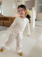【90-150】トップス 女の子 丸襟 無地 シンプル - 画像 (5)