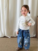 【73-120】トップスorパンツ 女の子 フード付き スポーツ - 画像 (2)