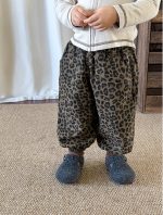 【73-120】トップスorパンツ 女の子 レオパードフード付き かわいい - 画像 (8)