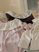 【90-150】長袖Tシャツ 女の子 レース ビッグカラー 合わせやすい - 画像 (10)