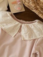 【90-150】長袖Tシャツ 女の子 レース ビッグカラー 合わせやすい - 画像 (14)