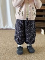 【73-120】トップスorパンツ 女の子 ニット フラワー かわいい - 画像 (9)