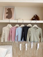 【100-160】長袖Tシャツ 女の子 チュール 切り替え 無地 - 画像 (9)