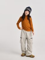 【100-170】Tシャツ 女の子 無地 シンプル ストレッチで快適 - 画像 (3)