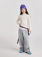 【100-170】Tシャツ 女の子 無地 シンプル ストレッチで快適 - 画像 (5)