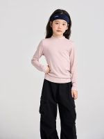 【100-170】Tシャツ 女の子 無地 シンプル ストレッチで快適 - 画像 (6)