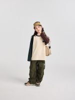 【100-170】長袖Tシャツ 女の子 ラグラン プリント ゆったり - 画像 (8)