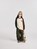 【100-170】長袖Tシャツ 女の子 ラグラン プリント ゆったり - 画像 (9)