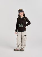 【100-170】長袖Tシャツ 女の子 ステッチ カジュアル - 画像 (8)