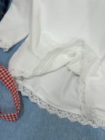 【100-170】長袖Tシャツorスカート女の子 レース 切り替え おしゃれ - 画像 (11)