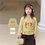 【80-140】長袖Tシャツorパンツ 女の子 フリル ドット柄 かわいい - 画像 (7)