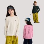 【100-170】長袖Tシャツ 女の子 ストレッチで快適 スポーツ
