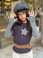 【100-170】長袖Ｔシャツ 女の子 レイヤード アップリケ おしゃれ - 画像 (8)
