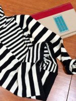 【100-170】トップス 女の子 フード付き ストレッチ ボーダー柄 - 画像 (8)