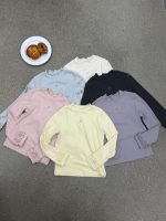 【100-170】トップス 女の子 無地 フリル 6色選べる - 画像 (13)