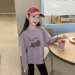 【100-170】長袖Tシャツ 女の子 カートゥーン プリント - 画像 (11)