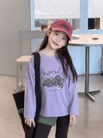 【100-170】長袖Tシャツ 女の子 カートゥーン プリント