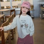 【100-170】長袖Tシャツ 女の子 カートゥーン プリント - 画像 (8)