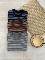 【100-170】トップス 女の子 取り外し可能 ケープ ストライプ ニット - 画像 (12)