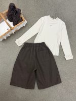 【100-170】パンツ 女の子 無地 レトロ ワイドパンツ - 画像 (8)