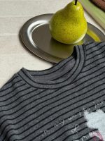 【100-170】長袖Tシャツ 女の子 ボーダー柄 ネコ プリント - 画像 (9)