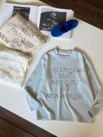 【100-170】長袖Tシャツ 女の子 プリント 英字 レトロ - 画像 (12)