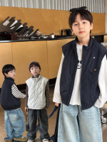 【90-170】中綿ベスト 男の子 防風 あったか 韓国風 ストリート - 画像 (2)