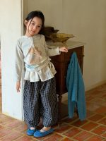 【100-160】バルーンパンツ 女の子 チェック柄 韓国風 ゆったり カジュアル - 画像 (10)