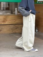 【100-170】ストレートパンツ 韓国風 カジュアル コットン - 画像 (12)
