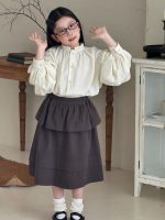 【100-150】ブラウスorスカート 女の子 レースフリル 韓国風 ガーリー - 画像 (6)