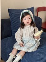 【73-100】二点セット トップス+サロペットスカート 長袖 カワイイ 女の子 - 画像 (4)