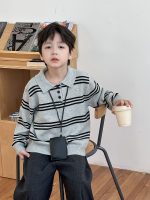 【90-160】ポロニット 男の子 ボーダー柄 韓国風 プレッピー - 画像 (17)